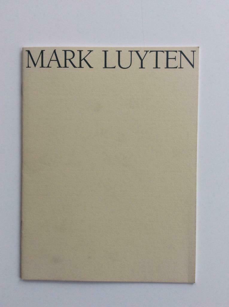 Mark Luyten (Galerie Christine et Isy Brachot, 1987), Ophalen of Verzenden