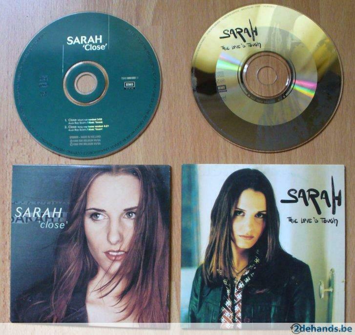 sarah - 2cdsingles - true love is tough + close belpop, Ophalen of Verzenden, Gebruikt