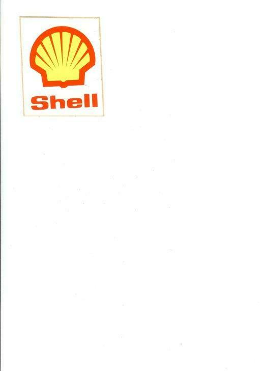 SHELL - fluosticker uit de jaren 70, Verzamelen, Nieuw