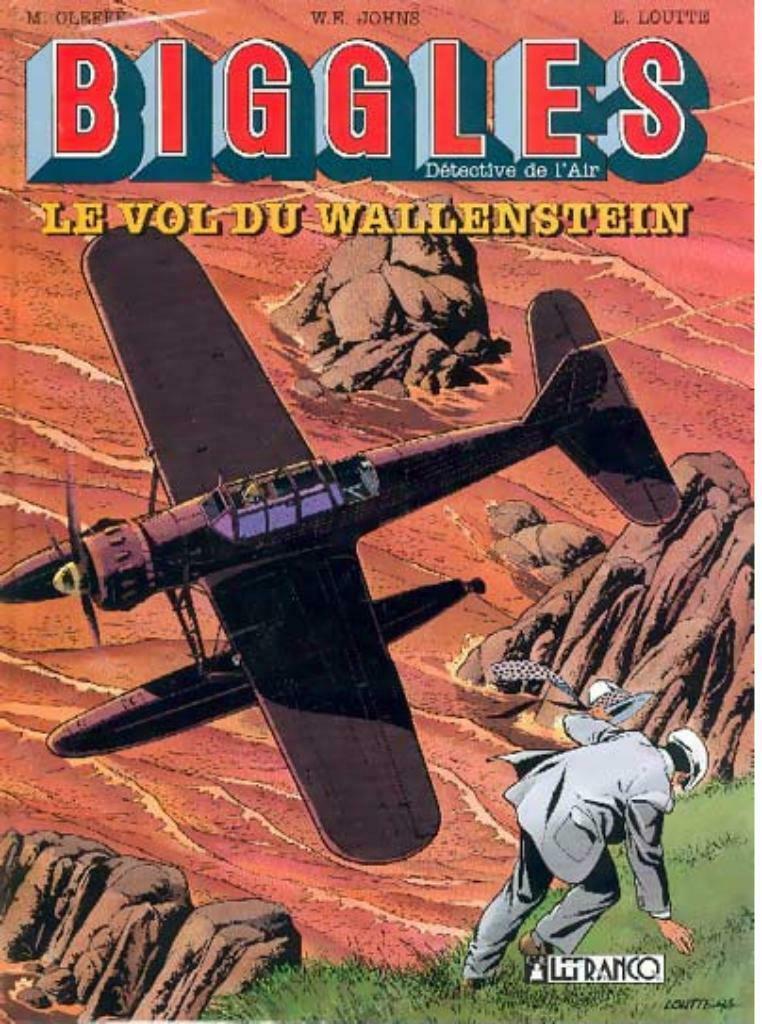 Biggles . Le vol du Wallenstein . Première édition, Eén stripboek, Ophalen of Verzenden, Gelezen