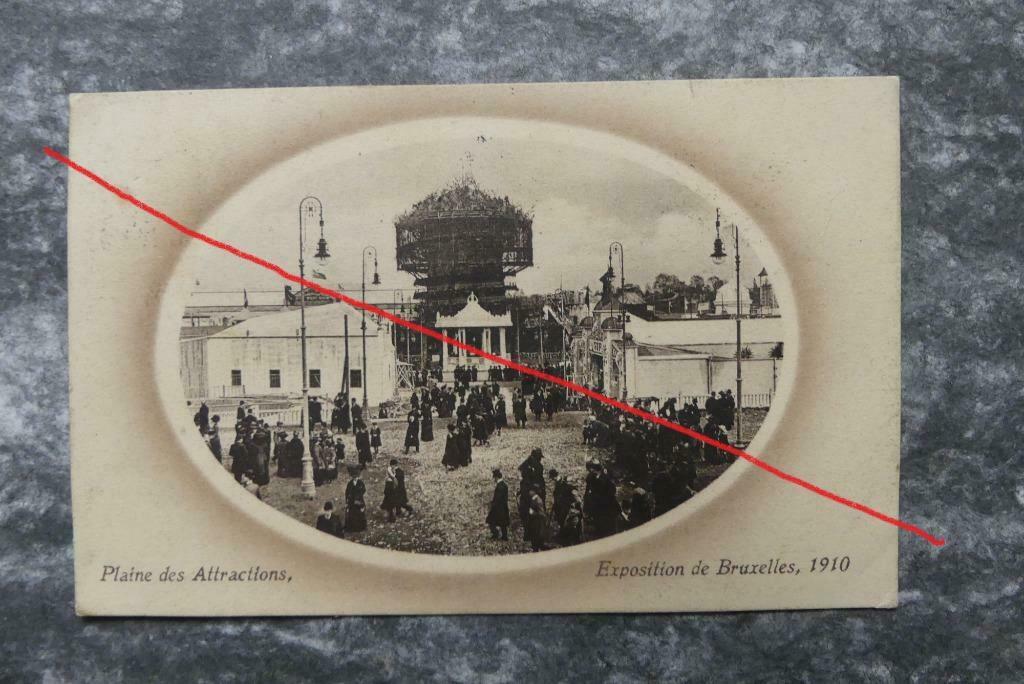 Postkaart 29/6/1910 Exposition de Bruxelles 1910, België, Collections, Enlèvement ou Envoi, Avant 1920, Affranchie, Bruxelles (Capitale)