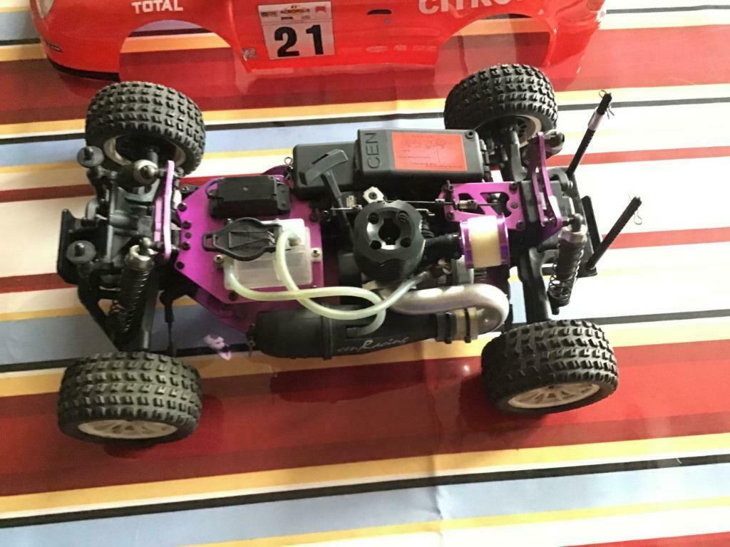 Cen racing citroen xsara rallye 4 WD, Ophalen, Benzine, Zo goed als nieuw, Schaal 1:10