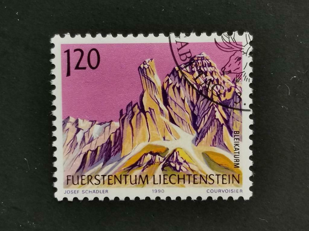 Liechtenstein 1990, Postzegels en Munten, Verzenden, Gestempeld