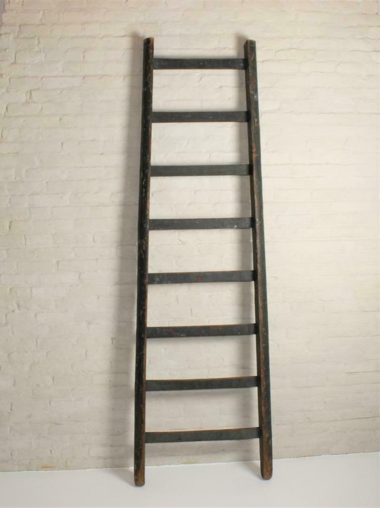 stevige oude houten ladder, Antiek en Kunst, Curiosa en Brocante, Ophalen