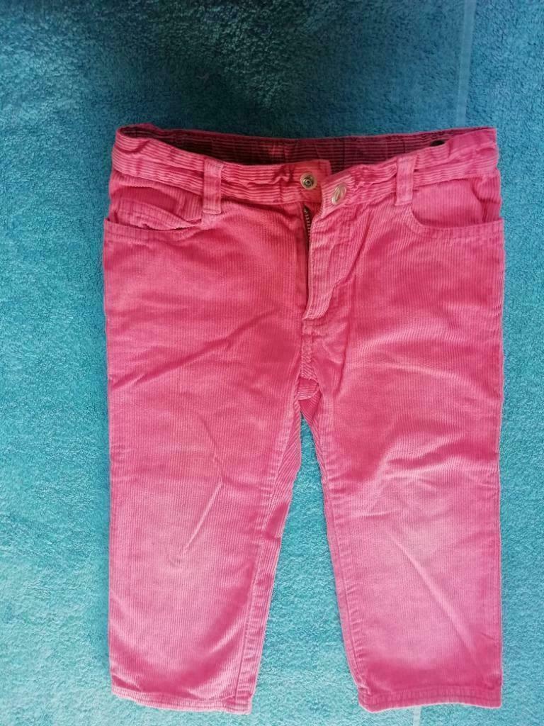 Roze velours broekje petit bateau maat 98, Broek, Gebruikt, Meisje, Ophalen of Verzenden