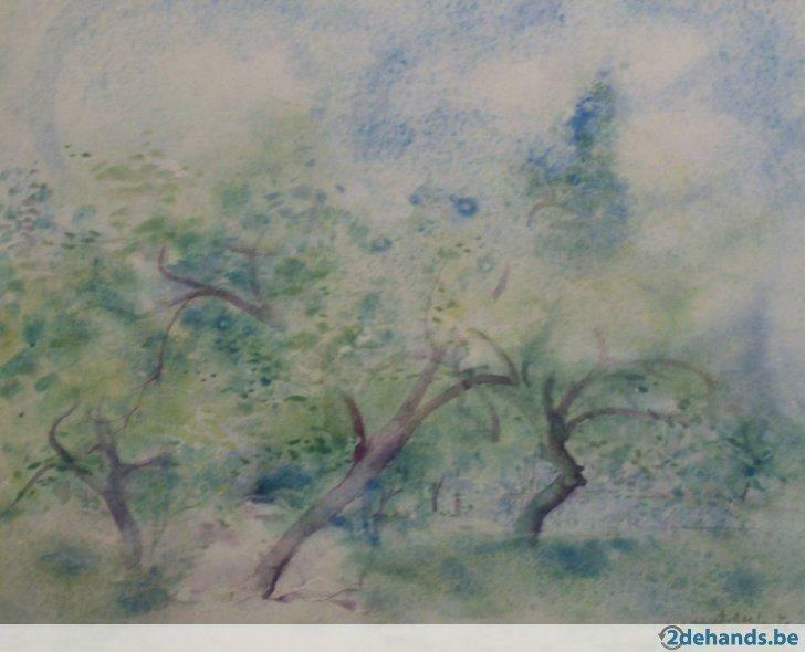 Verger - Renaat Veris, Antiquités & Art, Art | Peinture | Moderne, Enlèvement