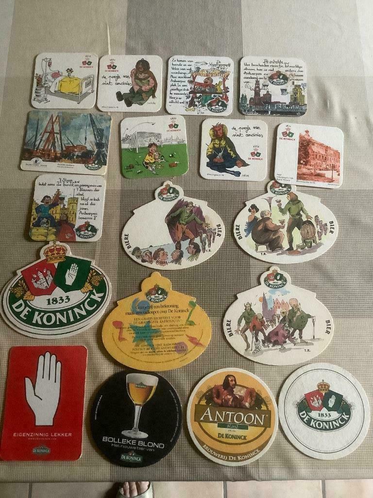 bierkaartjes de koninck, Enlèvement ou Envoi, Utilisé, Sous-bock, De Koninck