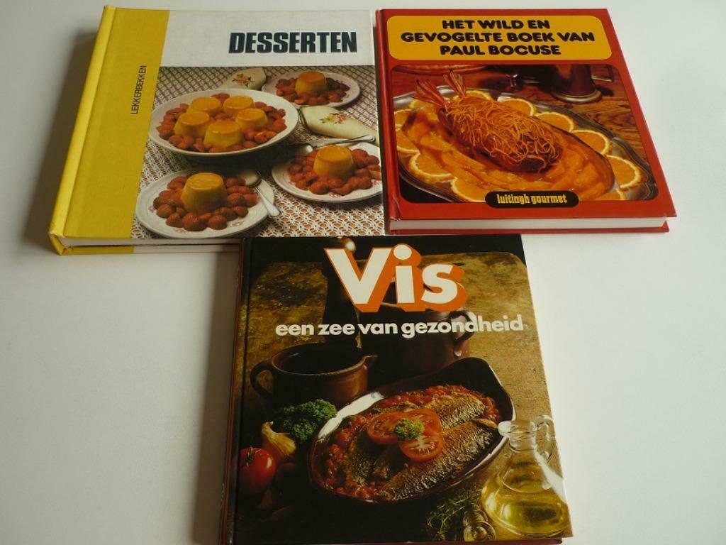 Verschillende kookboeken, Boeken, Kookboeken, Zo goed als nieuw, Voorgerechten en Soepen, Hoofdgerechten, Taart, Gebak en Desserts