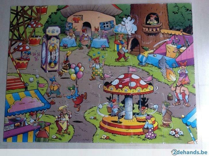 Vloerpuzzel Kabouter Plop, Kinderen en Baby's, Speelgoed | Kinderpuzzels, Gebruikt