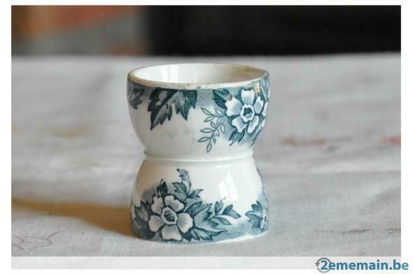 ancien coquetier diabolo fleuri, Collections, Enlèvement ou Envoi, Utilisé