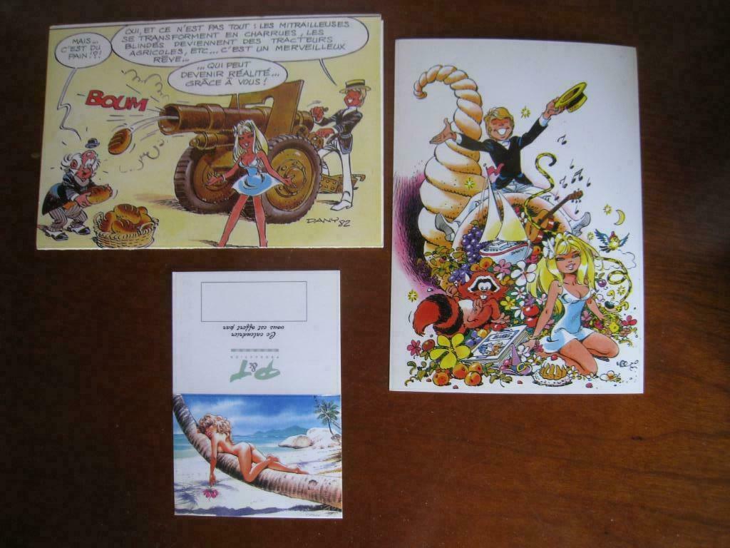 DANY OLIVIER RAMEAU CARTE POSTALE BD CALENDRIER MARSUPILAMI, Livres, BD, Neuf, Plusieurs BD, Enlèvement ou Envoi, Dany