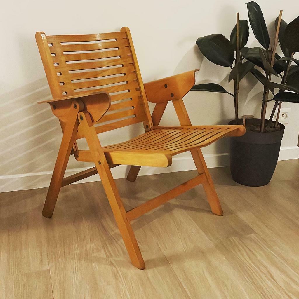 Vintage klapstoel "Rex" ontwerper Niko Kralj, 1950-60