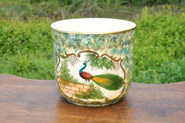 cache pot en faience de saint ghislain, Antiquités & Art, Enlèvement ou Envoi