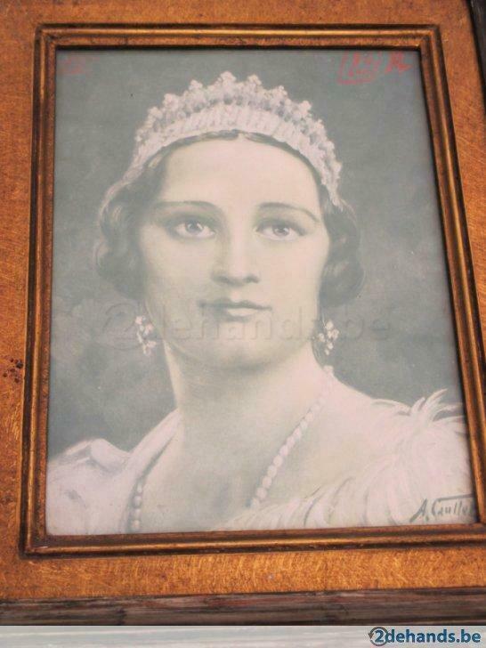 prent koningin astrid  Albert Caullet, Gebruikt