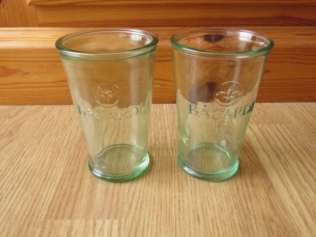 2 superbes verres Bacardi pour mojito, Collections, Enlèvement ou Envoi, Utilisé, Autres types