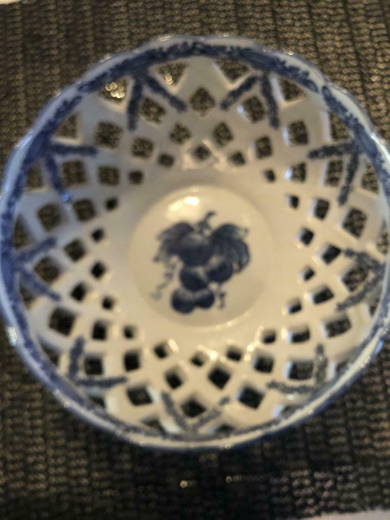 Jolie plat./ panier Creux pour pain / fruits.. vintage, Porcelaine ou Céramique, Panier