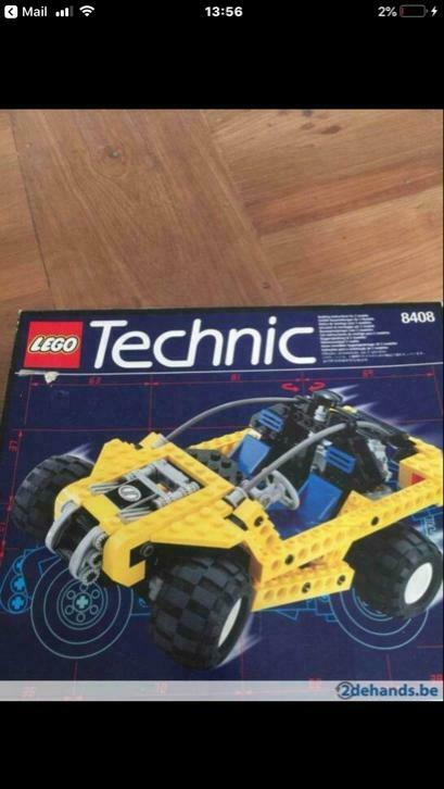 Lego technic nr 8408. Oude doos kompleet met plan. (13) €45, Ophalen, Gebruikt, Lego