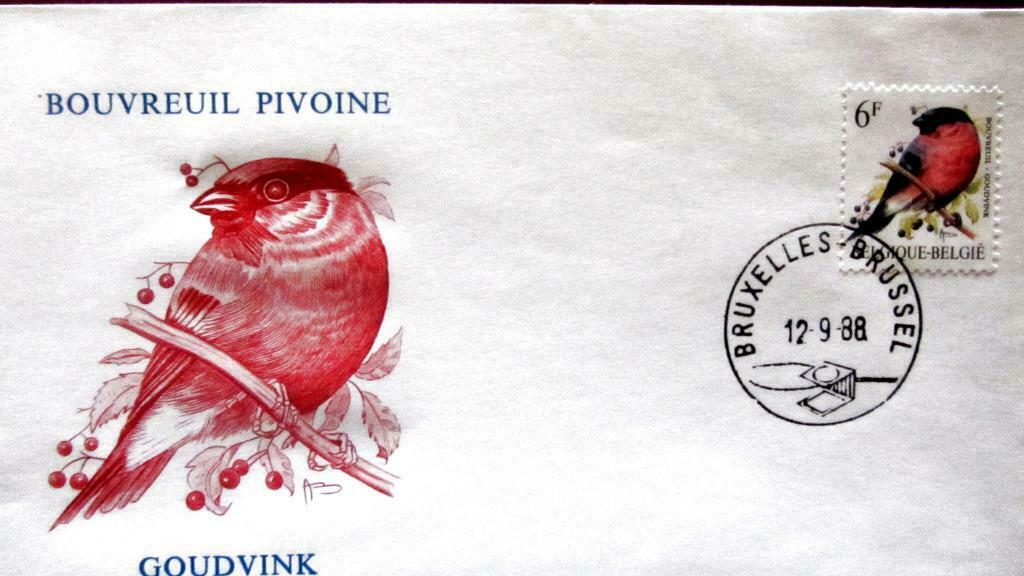 FIRST DAY COVER- VOGELS VAN BUZIN., Ophalen of Verzenden, Gestempeld, Dier of Natuur