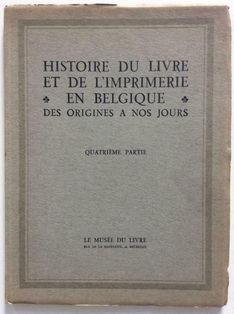 Histoire du Livre et de l'Imprimerie en Belgique, Enlèvement ou Envoi, Utilisé