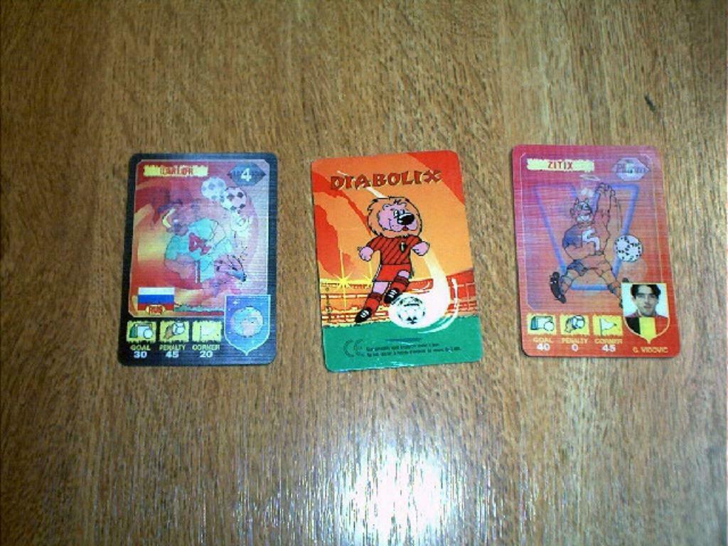 3 Diabolix kaarten, Collections, Enlèvement ou Envoi, Utilisé