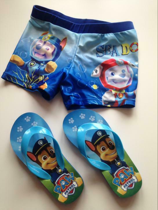 Paw Patrol - Pat Patrouille boxer de bain + tongs
