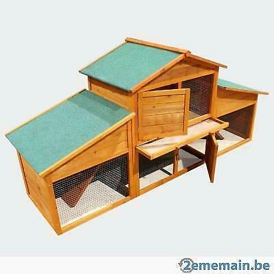 Poulailler abri poule clapier lapin caille coq NEUF, Dieren en Toebehoren, Pluimvee | Toebehoren, Nieuw, Kippenhok of Kippenren