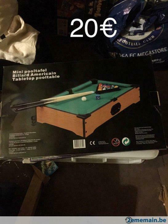 Mini billard américain, Sport en Fitness, Biljarten en Poolen, Gebruikt