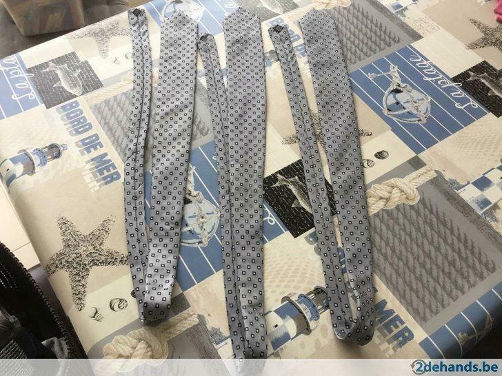 3 plastron das  100 % microfibre   Gestreept, Enlèvement ou Envoi, Neuf