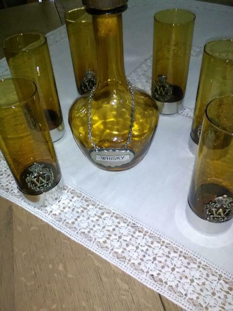 6 verres à Whisky et sa carafe, Collections, Enlèvement, Comme neuf, Autres types