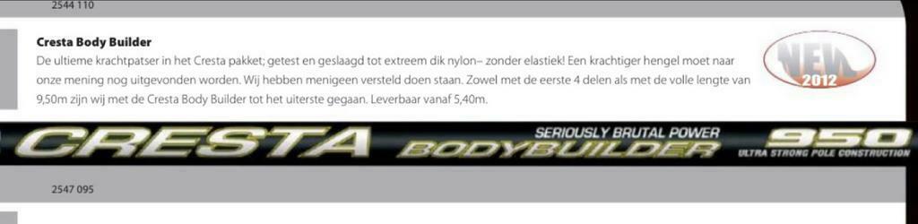 Spro cresta bodybuilder GEZOCHT ! Volledig lijn of delen, Enlèvement ou Envoi, Comme neuf