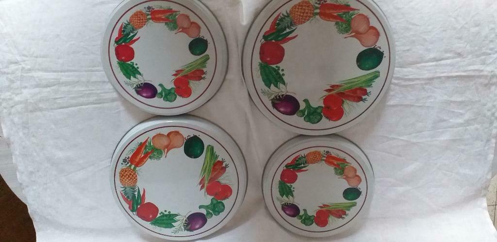 vintage metalen plaathoezen, Huis en Inrichting, Keuken | Keukenelementen, Ophalen of Verzenden