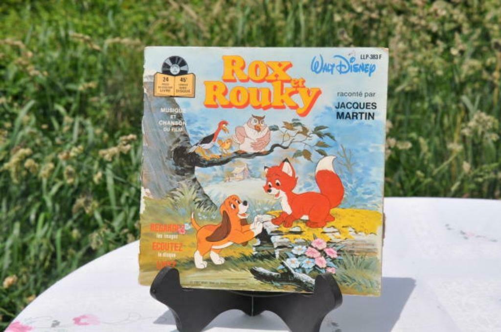 §  disque livre 45 tour rox et rouky de walt disney, Enlèvement ou Envoi, Utilisé