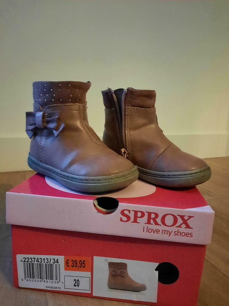 Sprox korte laarsjes - maat 20, Kinderen en Baby's, Kinderkleding | Schoenen en Sokken, Ophalen of Verzenden, Gebruikt