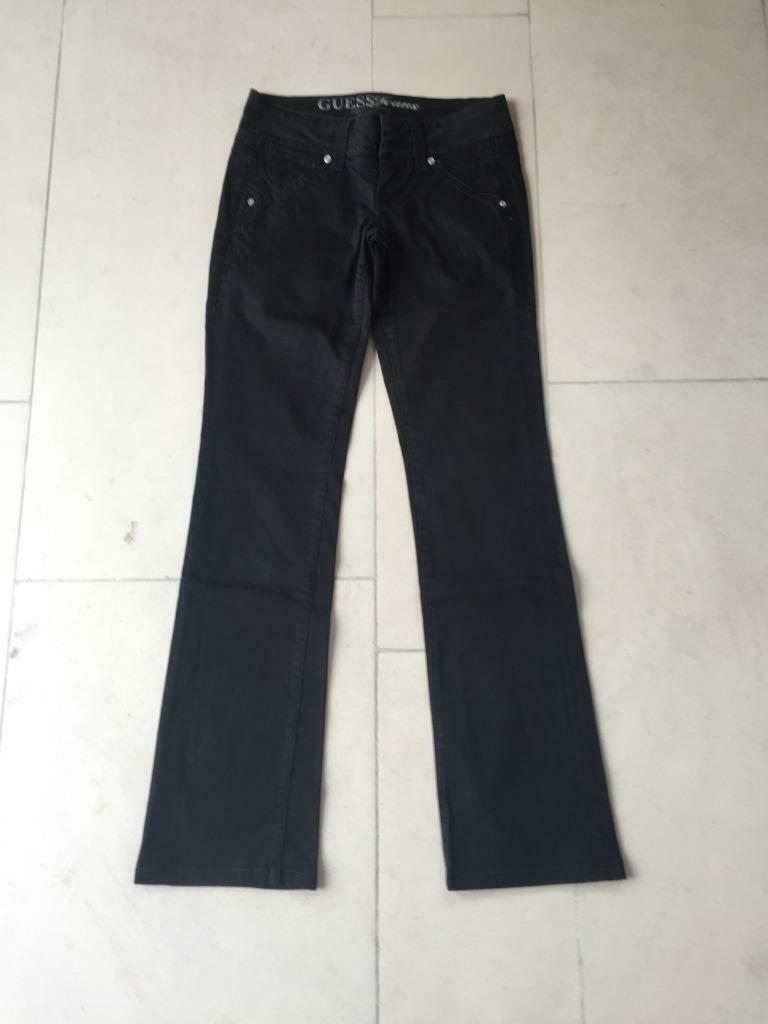 zwarte lange broeken Guess maat 24, Verzenden, Zo goed als nieuw, Maat 34 (XS) of kleiner, Zwart