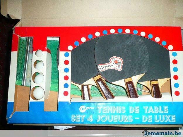 Gerco set tennis de table 4 joueurs ping pong neuf, Neuf