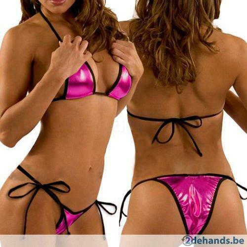 metalic bikini fushia of zwart, ANDERE, Verzenden, Overige kleuren, Overige typen