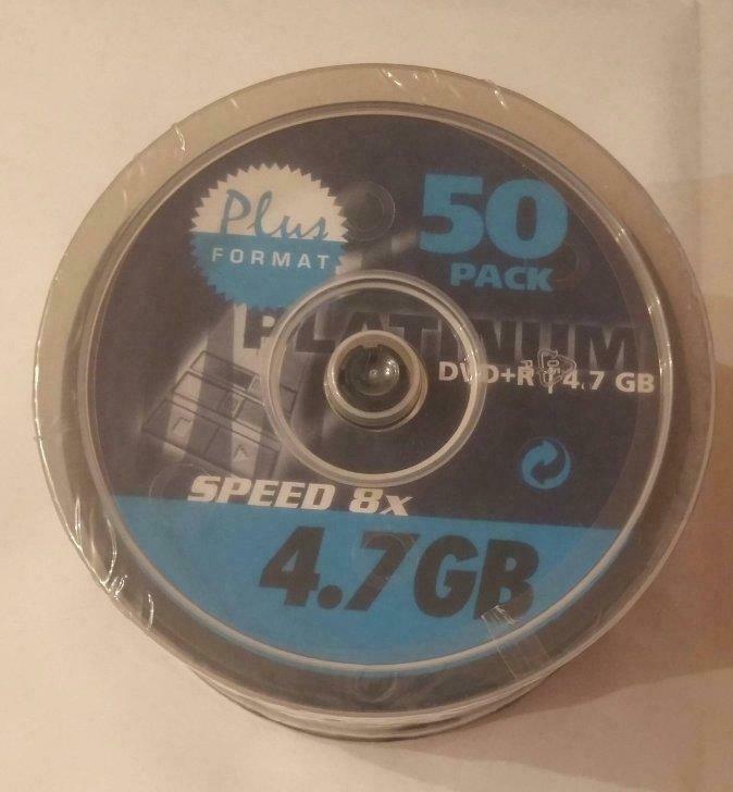 Pack de 50 DVD+R 4.7 GB Platinum neuf sous blister, Computers en Software, Ophalen of Verzenden, Nieuw, Dvd
