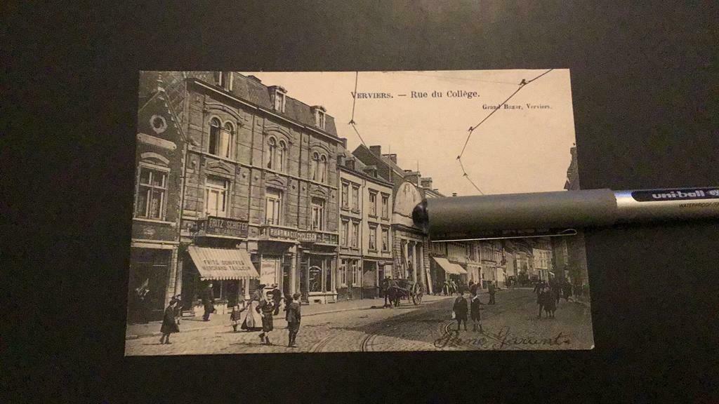 Verviers Rue du Collège, Collections, Cartes postales | Belgique, Avant 1920, Non affranchie, Liège