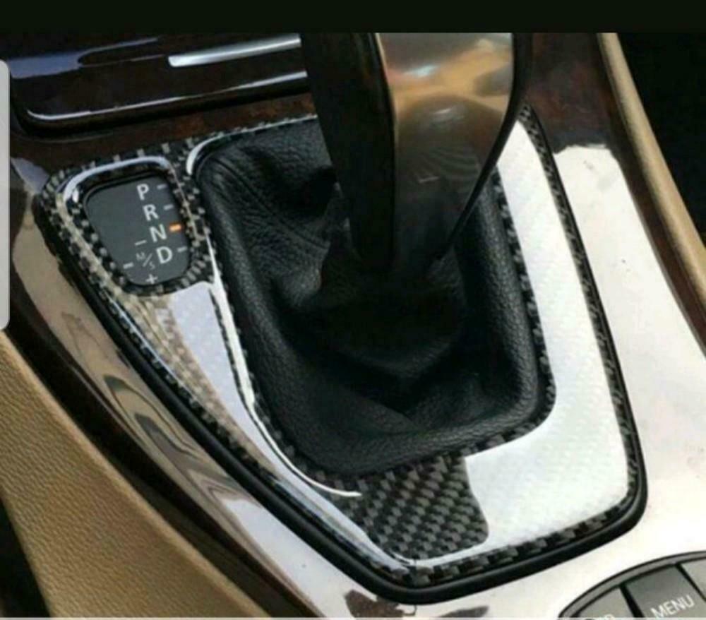 ECHT CARBON FIBER AUTOMAAT KEUZE AFDEK  BMW E90 E91 E92 E93, Auto-onderdelen, Overige Auto-onderdelen, BMW, Nieuw, Ophalen of Verzenden