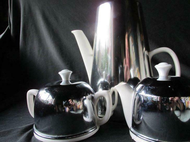 Vintage koffiekan Mélitta, suikerpot en melkkan, jaren 50/60, Ophalen of Verzenden