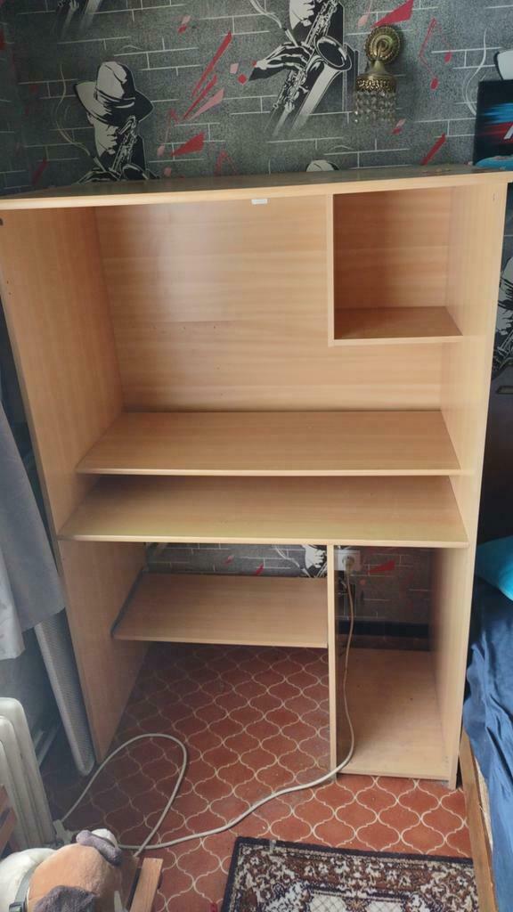 Buurau kast, Huis en Inrichting, Kasten | Computermeubels, Ophalen, Gebruikt, 70 tot 120 cm, 120 tot 170 cm