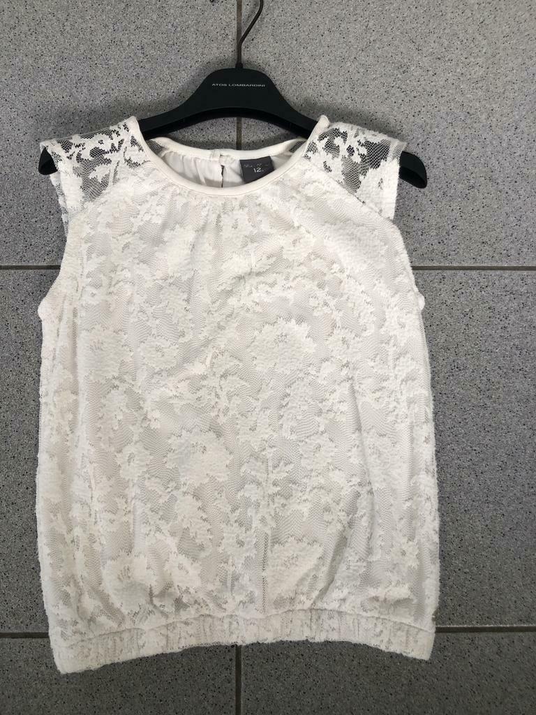 Ecru kanten bloesje van Baker Bridge. Leeftijd 12 jaar., Enfants & Bébés, Enlèvement ou Envoi, Chemise ou Chemisier, Comme neuf