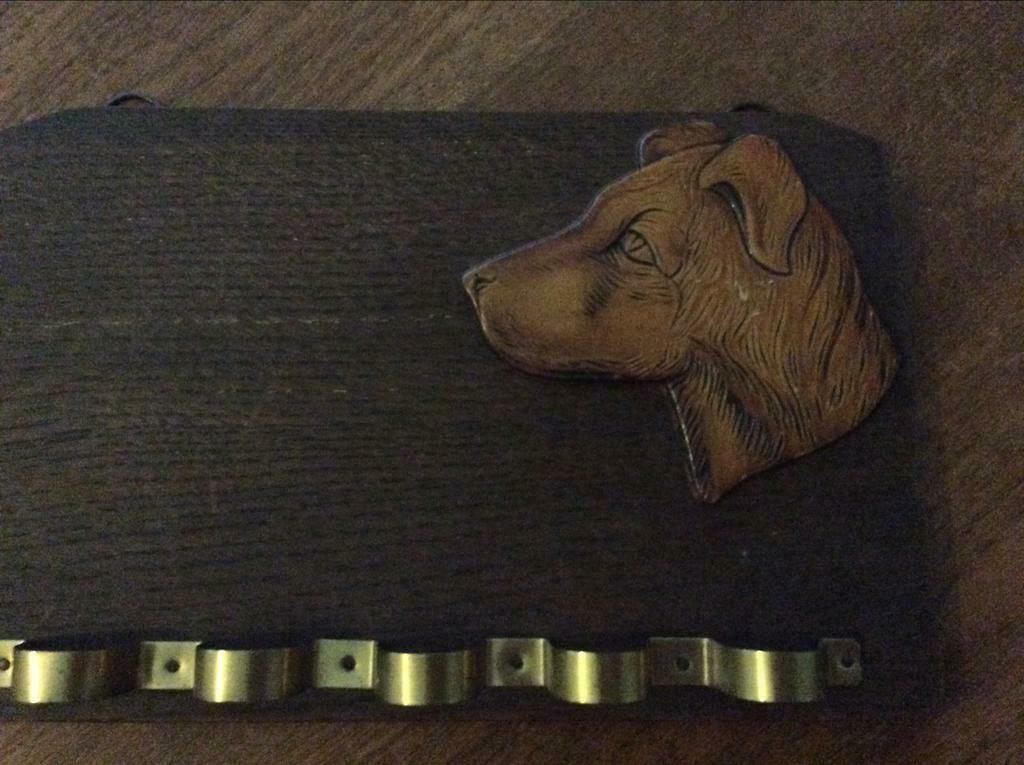 Oud pijpenrek  met hond .!, Ophalen of Verzenden