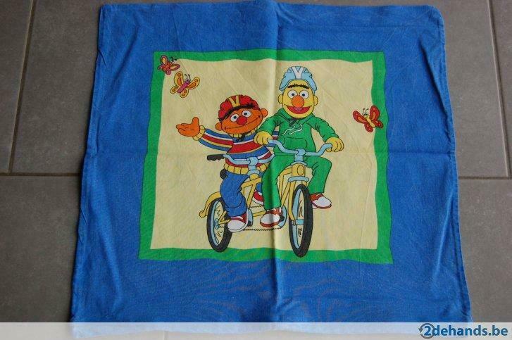 SESAMSTRAAT Kussensloop met rits 45x45 cm, Ophalen of Verzenden, Gebruikt