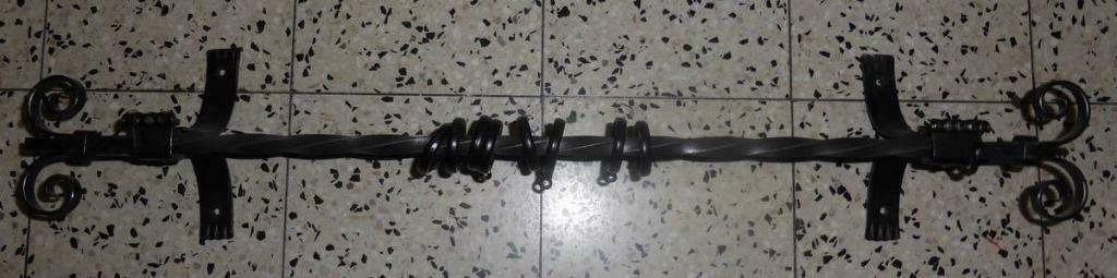 Barre métal avec anneaux 2 supports, Enlèvement ou Envoi, Utilisé