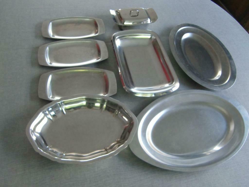 INOX SCHALEN  BOTERVLOOTJE RETRO, Overige materialen, Gebruikt, Schaal, Ophalen of Verzenden