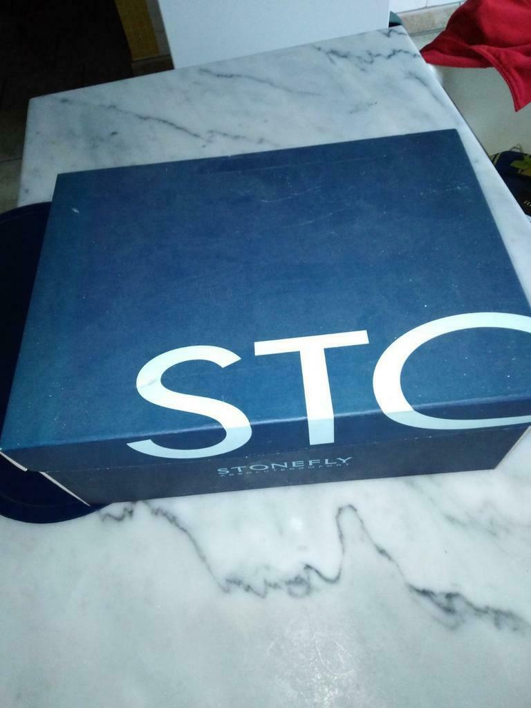 Zwarte leren herenschoenen, Ophalen, Stonefly, Zwart, Nieuw