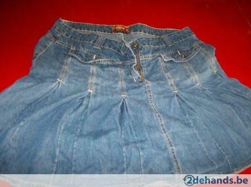 [1717]rokje jeans maat 44, Kleding | Dames, Rokken, Blauw, Maat 42/44 (L), Ophalen of Verzenden, Gedragen