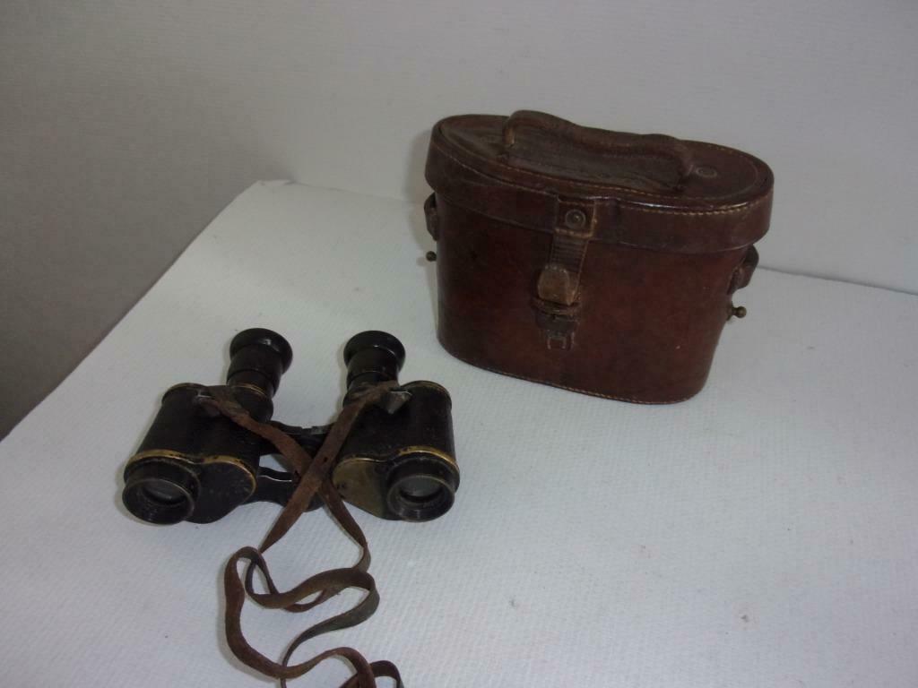 jumelles militaires 1917 avec étui en cuir, Collections, Enlèvement ou Envoi