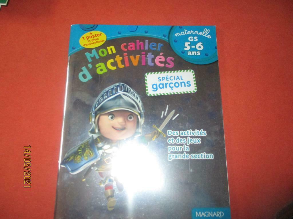 MON CAHIER D'ACTIVITES. 5-6 ANS., Livres, Enlèvement ou Envoi, Comme neuf, Primaire